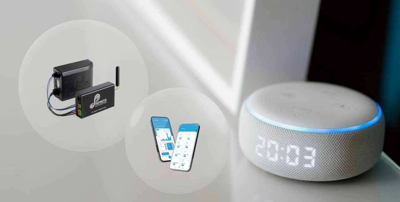Infinite Automation app and control devices with an Alexa speaker