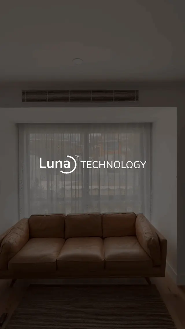 Luna Technology curtains in a living room